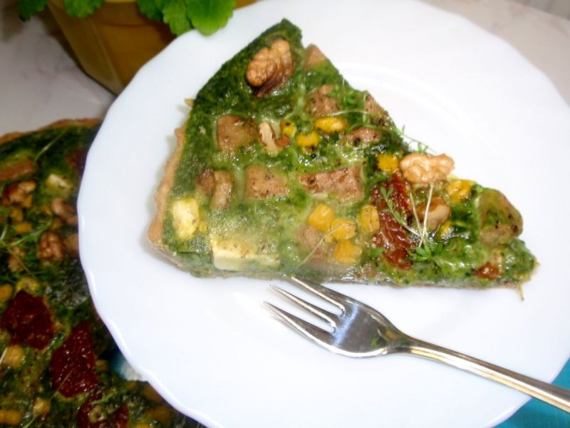 Tarta ze szpinakiem i gruszką Tarta ze szpinakiem i gruszką