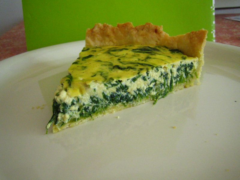 Tarta ze szpinakiem i serem ricotta