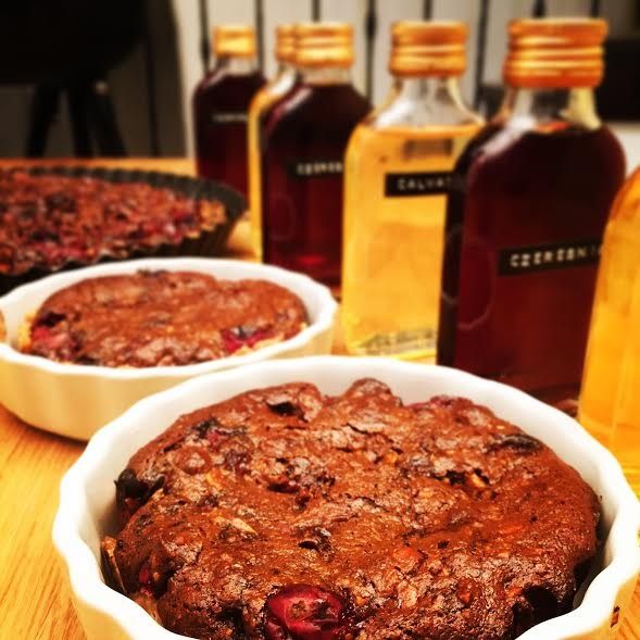 Tarta żurawinowo orzechowa