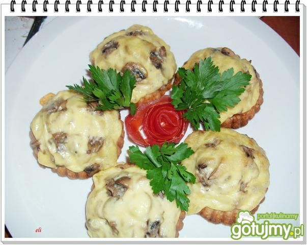 Tartaletki Eli z pieczarkami Tartaletki Eli z pieczarkami