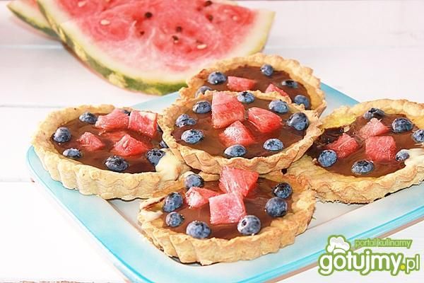 Tartaletki z budyniem i owocami  Tartaletki z budyniem i owocami