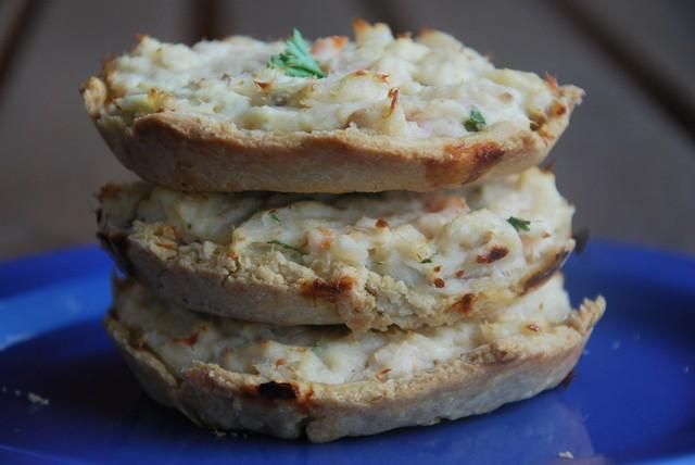 Tartaletki z dorszem i krewetkami 