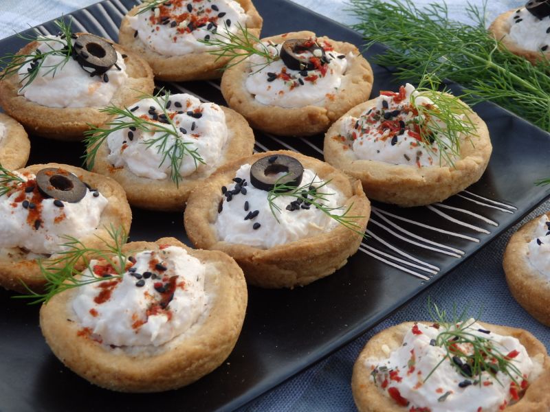 Tartaletki z pastą łososiową