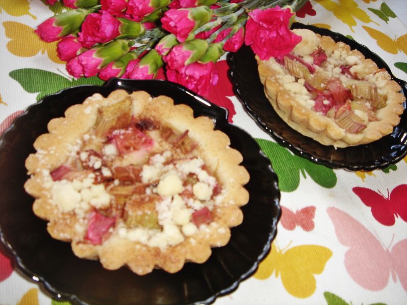 Tartaletki z rabarbarem Tartaletki z rabarbarem