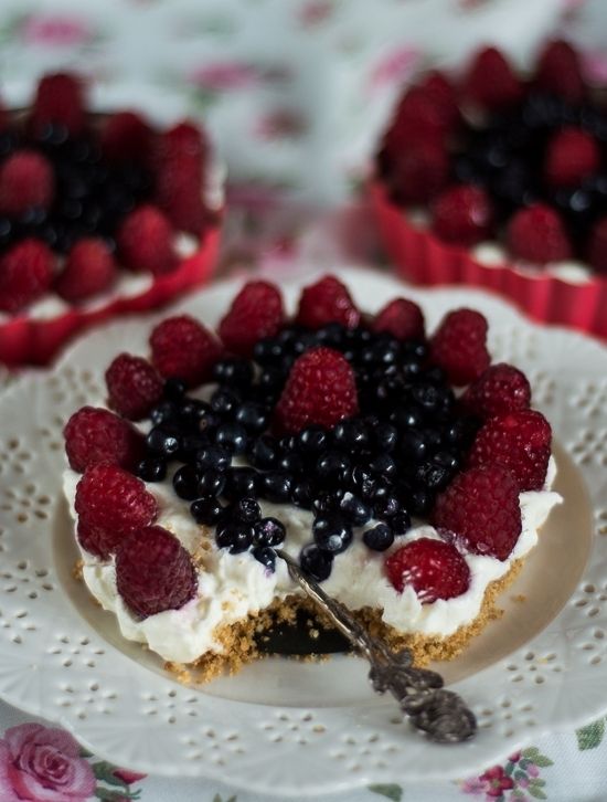Tarteletki jagodowo- malinowe z kremem mascarpone
