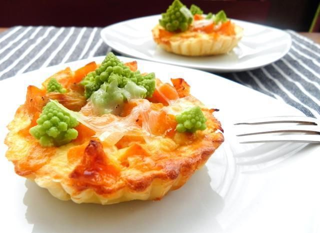 Tarteletki z dynią i romanesco Tarteletki z dynią i romanesco