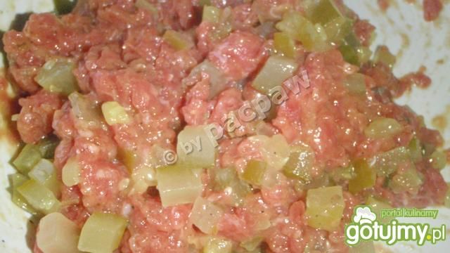 Tatar błyskawiczny z ogórkiem kiszonym Tatar błyskawiczny z ogórkiem kiszonym