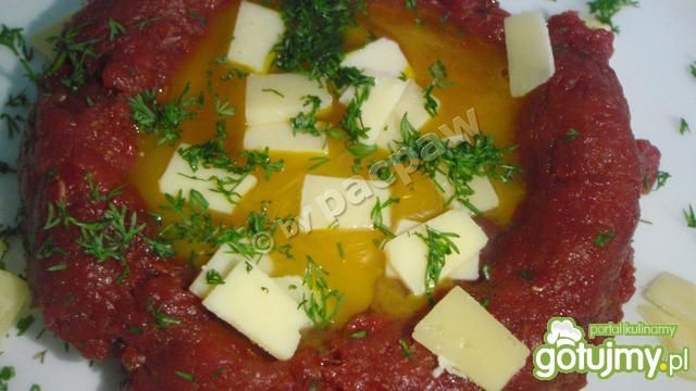 Tatar jeleni z serem długodojrzewającym