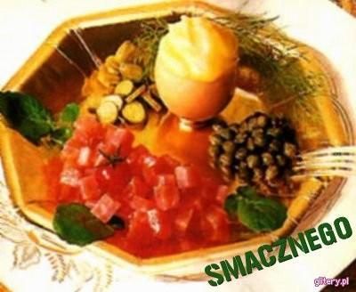 Tatar z wędzonego łososia