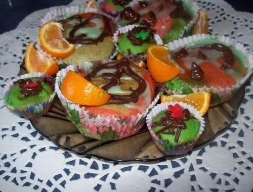 Tęczowe babeczki  Tęczowe babeczki