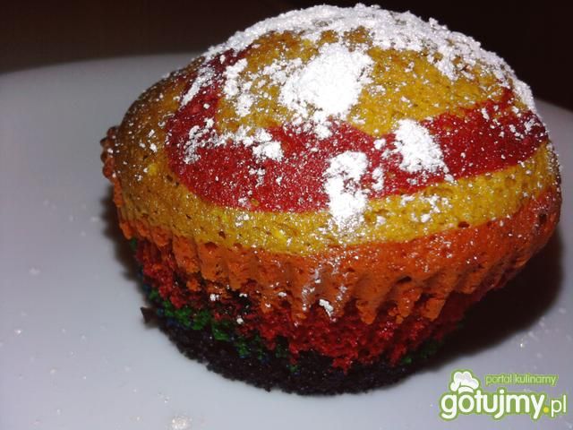 Tęczowe babeczki Marty Tęczowe babeczki Marty