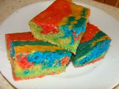 Tęczowe ciasto Tęczowe ciasto
