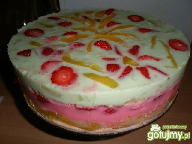 tęczowe ciasto tęczowe ciasto