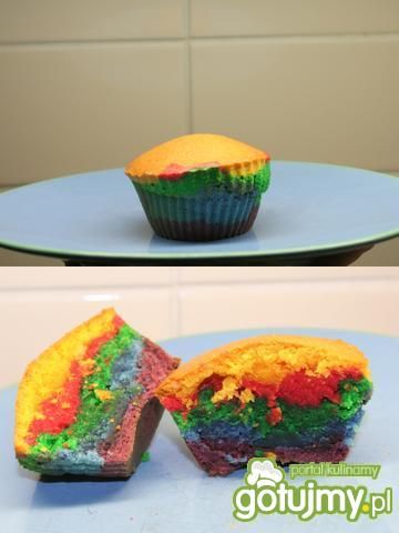 tęczowe muffinki 2