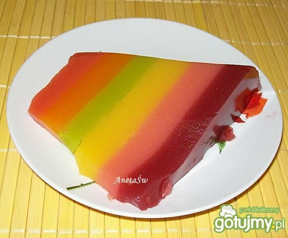 Tęczowy deser owocowy Tęczowy deser owocowy