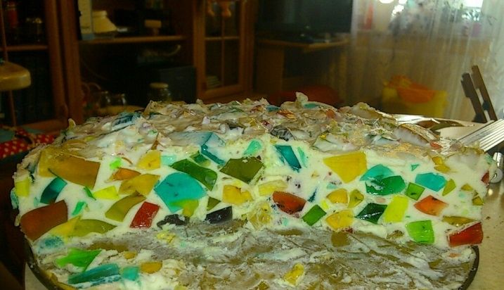 Tęczowy placek na zimno Tęczowy placek na zimno