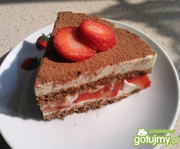Tiramisu z truskawkami - dietetyczne!