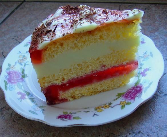 Torcik cytrynowo-migdałowy z łatką