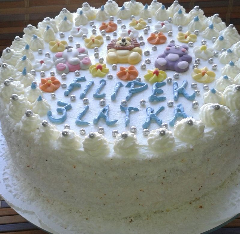 Torcik dla mojego wnusia Filipka.