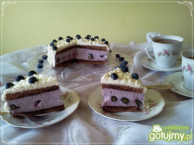 Torcik jagodowy z borówką amerykańską Torcik jagodowy z borówką amerykańską