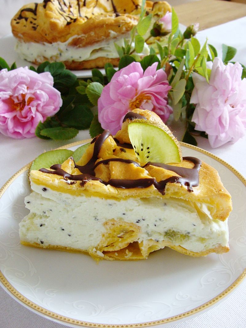 Torcik karpatkowy o smaku kiwi