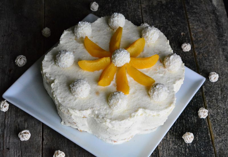 Torcik kokosowa brzoskwinka