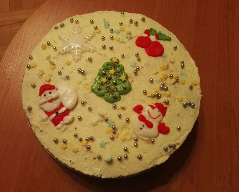 Torcik makowo - jabłkowy