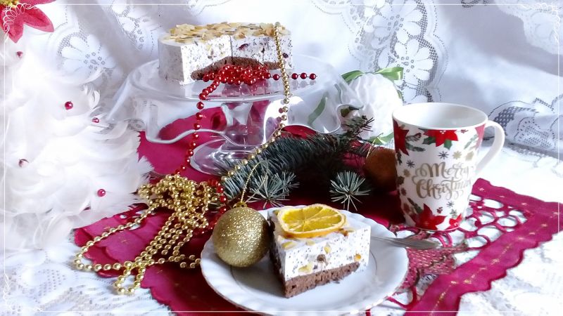 Torcik makowo-serowy na zimno