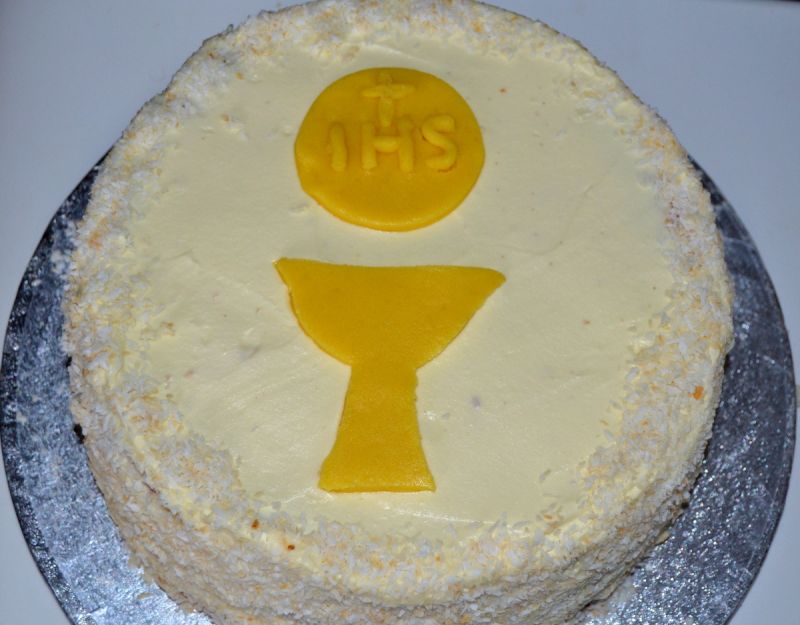 Torcik na Komunię lub na jej rocznicę Torcik na Komunię lub na jej rocznicę