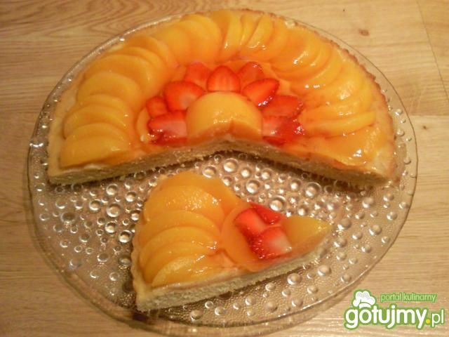 Torcik owocowy z galaretką