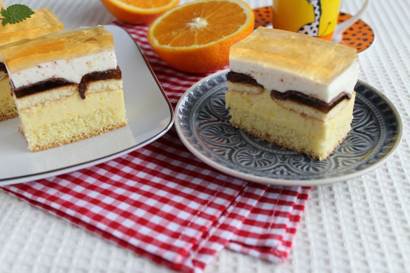 Torcik pomarańczowa fantazja