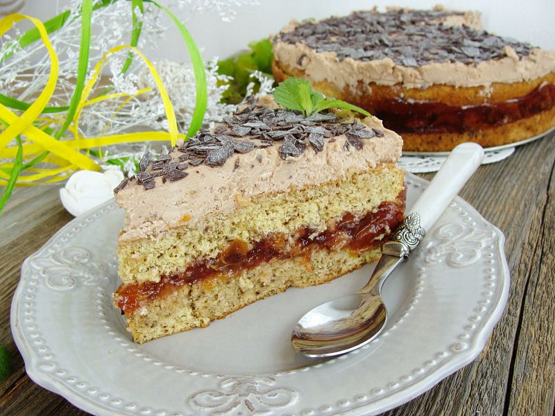 Torcik śliwkowo-czekoladowy Torcik śliwkowo-czekoladowy