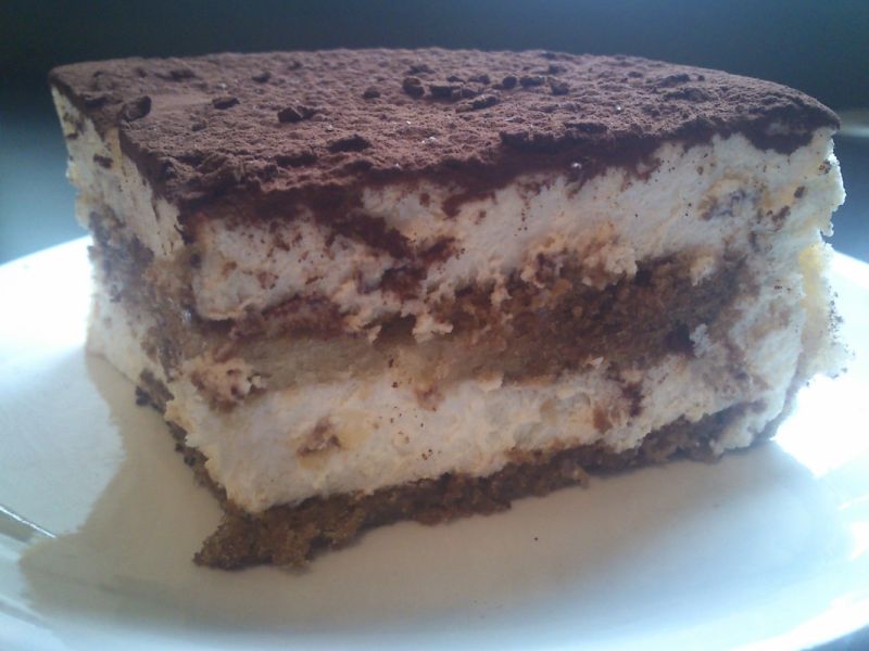 Torcik tiramisu z kremem bez jajek