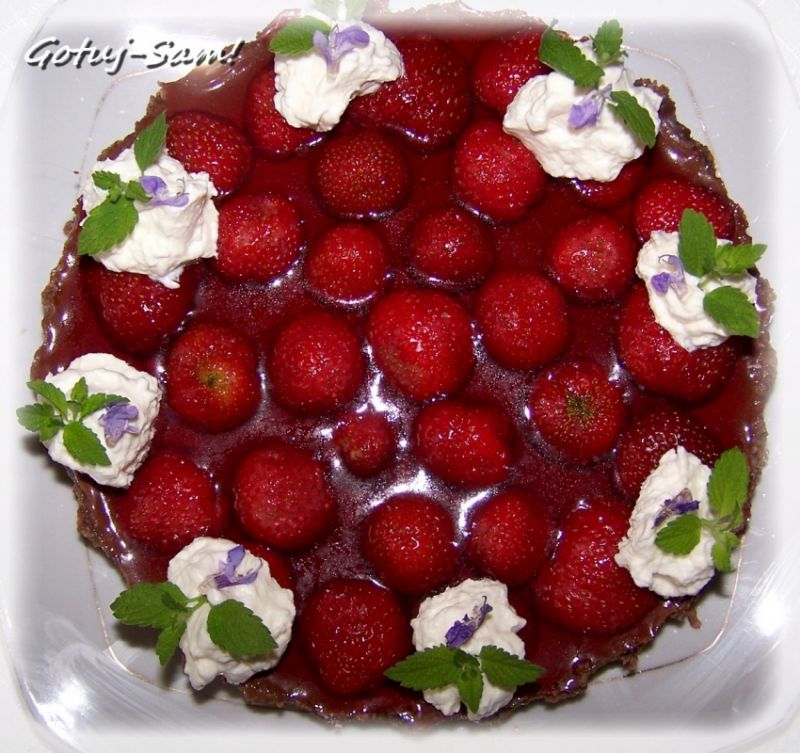 Torcik truskawkowy bez pieczenia Torcik truskawkowy bez pieczenia