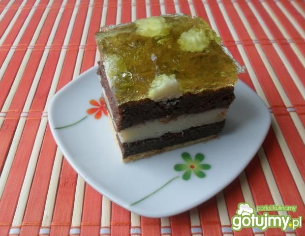 Torcik z herbatników i kaszy manny  Torcik z herbatników i kaszy manny