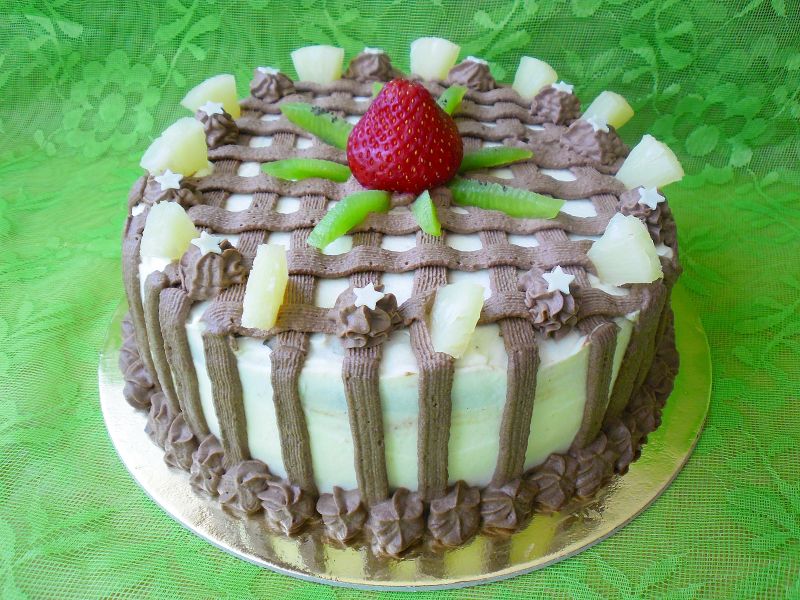 Torcik z zieloną herbatą