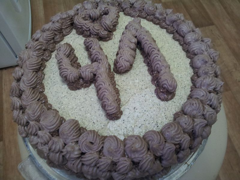 Tort ajerkoniakowo kawowo kakaowy