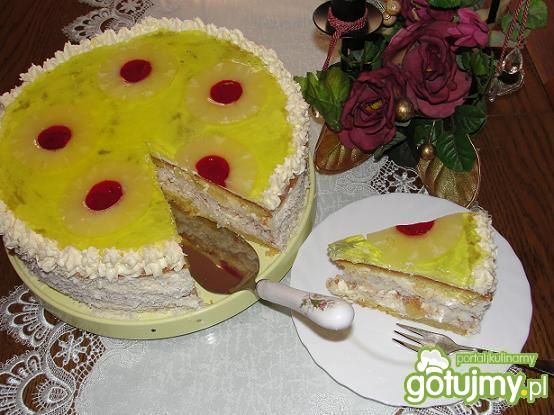 Tort ananasowo kokosowy 