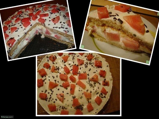 Tort arbuzowy Tort arbuzowy