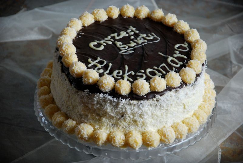 Tort bakaliowa straciatella Tort bakaliowa straciatella