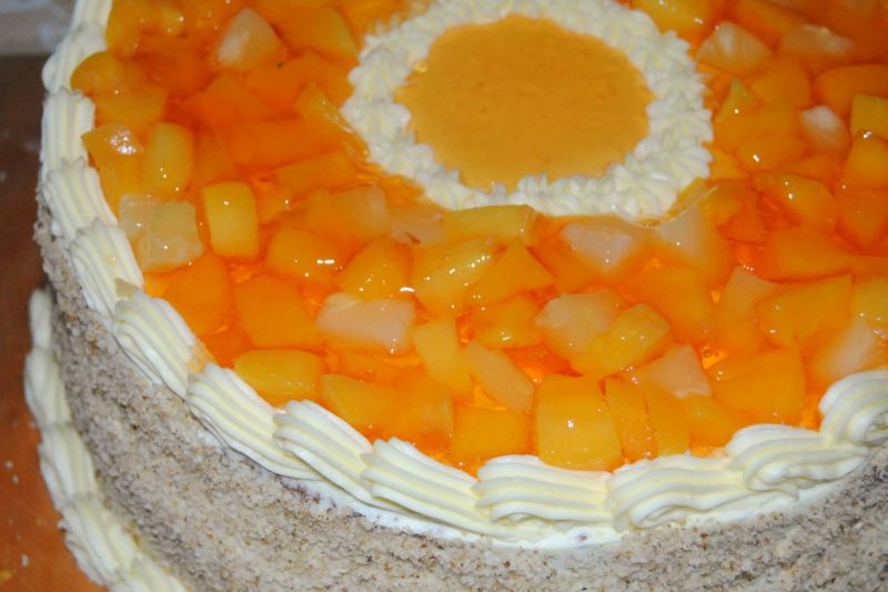 Tort bakaliowo - owocowy