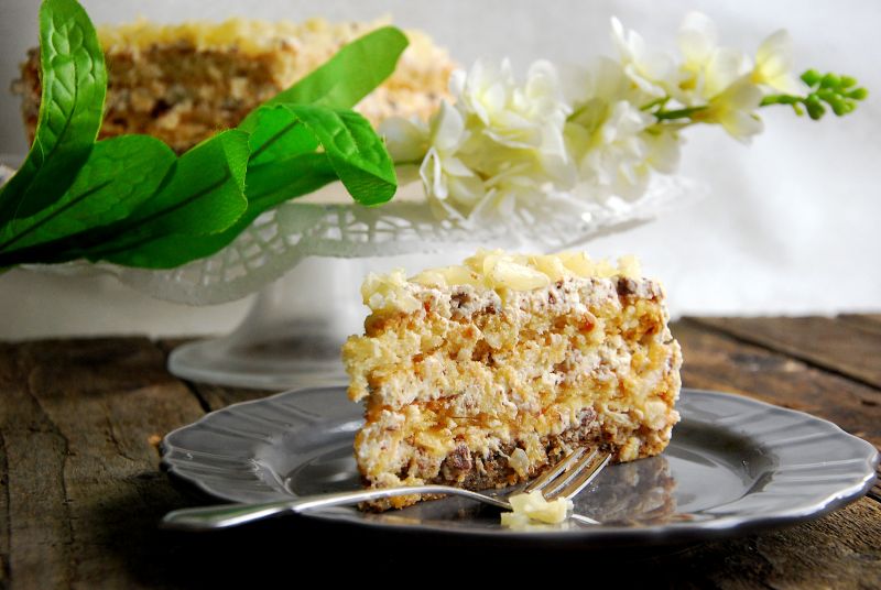 Tort bakaliowy na białkach