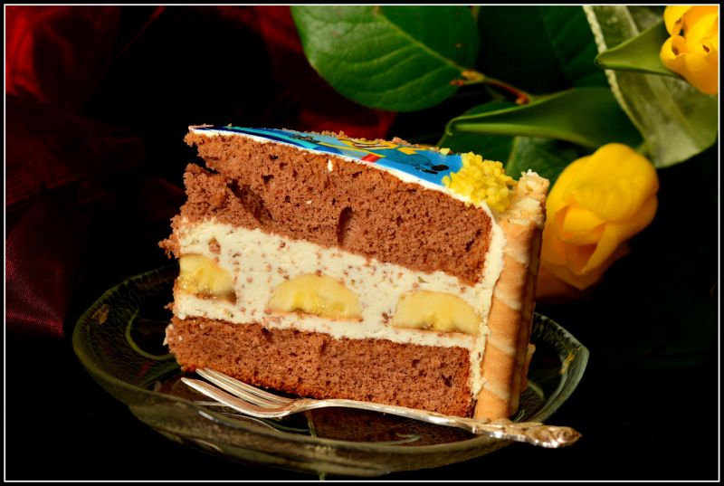 Tort bananowy czar Tort bananowy czar