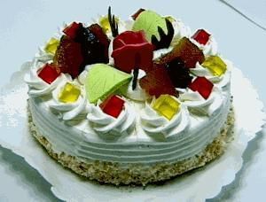 Tort biszkoptowy z kremem waniliowym