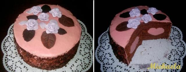 Tort czekoladowo - rabarbarowy Tort czekoladowo - rabarbarowy