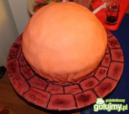 Tort czekoladowy - piłka w koszu