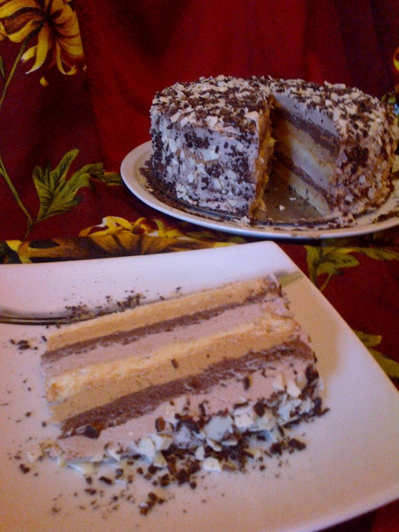 Tort czekoladowy  z nutą  advvokata i rumu Tort czekoladowy  z nutą  advvokata i rumu