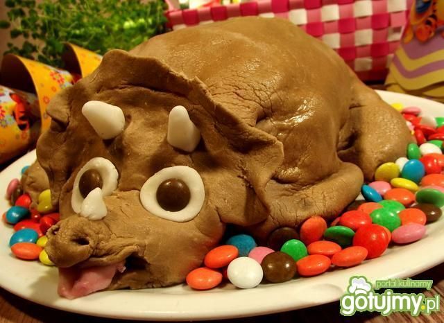 Tort dinozaur triceratops