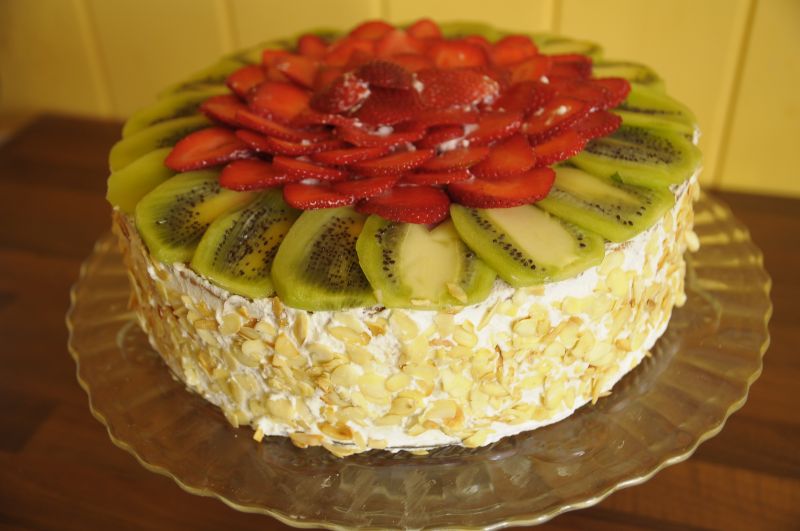 Tort dla mojego Taty - serowy z czekoladą i owocam