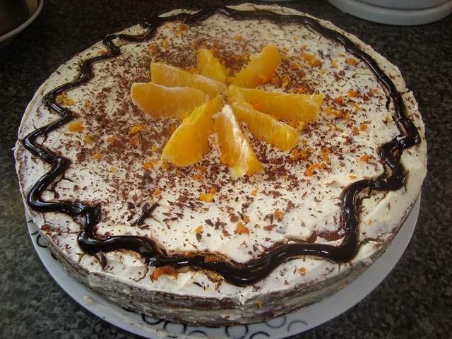 Tort domowy pomaranczowy Tort domowy pomaranczowy